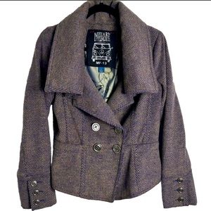 Millard Fillmore MF-13 Wool Blend Jacket Pea Coat